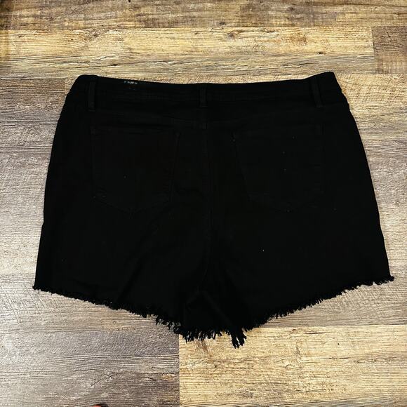 HB Denim Black Shorts 24W - Picture 2 of 3